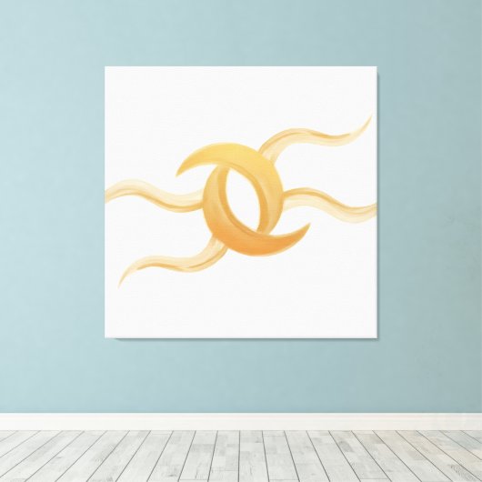 Premium Canvas ‘Intertwined Moons’ – Exclusive Leinwanddruck (Insitu (Holzboden))