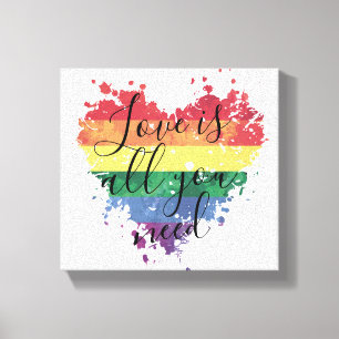 Premium Canvas Print - Liebe ist alles, was Sie br Leinwanddruck