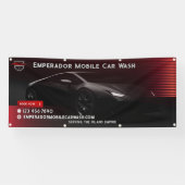 Premium Car Wash SportsCar anpassen Banner (Horizontal)