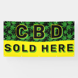 Premium CBD Öl verkauft hier Werbung Banner