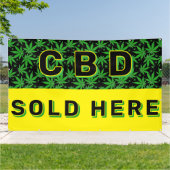 Premium CBD Öl verkauft hier Werbung Banner (Außenbereich)