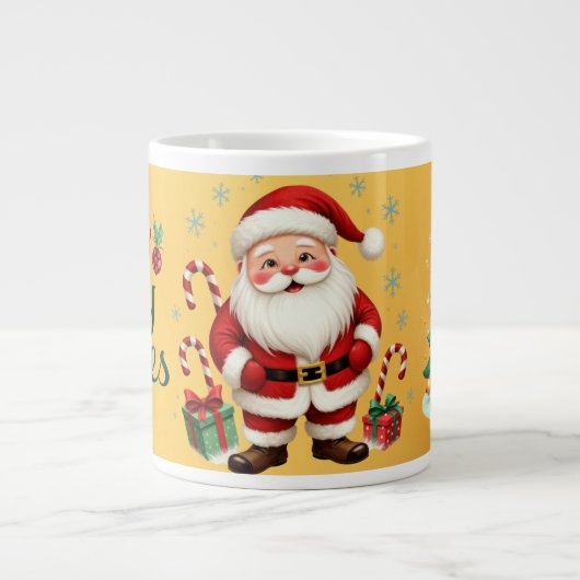 Premium Christmas Tasse - Holly Jolly wünscht (Vorderseite)