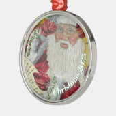 Premium Classic Santa Ornament - zweimal überprüfe Aus Metall (Links)