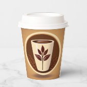 Premium-Coffee-Cup-Logo Pappbecher (Vorderseite)