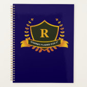 Premium Collegiate Shield Custom Initial Student Planer (Vorderseite)