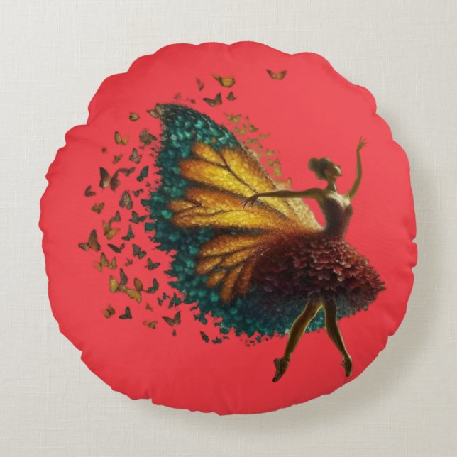 "Premium Comfort Pillows - Soft, Supportive & Perf Rundes Kissen (Vorderseite)