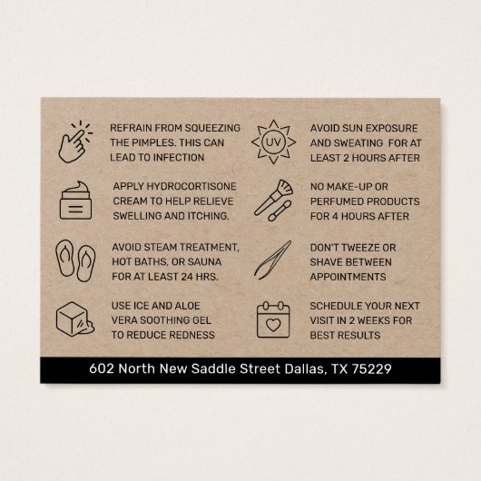 Premium Craft Luxus Eyebrow Threading Aftercare (Rückseite)