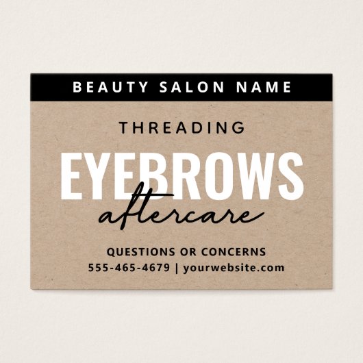 Premium Craft Luxus Eyebrow Threading Aftercare (Vorderseite)