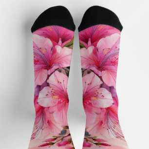 Premium Crew Socken - Rosa Azaleen