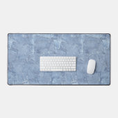 Premium Custom Light Blue Jean Denim Effect Schreibtischunterlage (Tastatur & Maus)