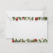 Premium Custom Weihnachtskarten 2024 | elegant Mitteilungskarte (Rückseite)