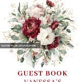 Premium Deep Red Florale Brautparty-Papierbecher Pappbecher