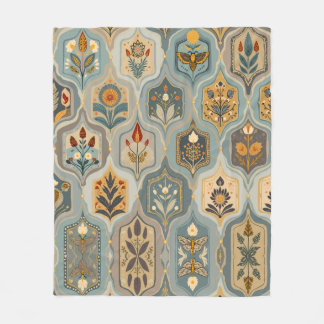 Premium-Dekorative Blumenmosaik-Flanelldecke Fleecedecke