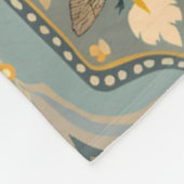 Premium dekoriert Blumenmosaik Fleece Blanket (Ecke)