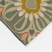 Premium dekoriert Blumenmosaik Fleece Blanket (Ecke)