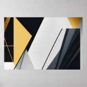 Premium Diagonal Geometry Poster (Vorne)