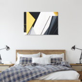 Premium-Diagonalgeometrie Leinwanddruck (Insitu (Schlafzimmer))