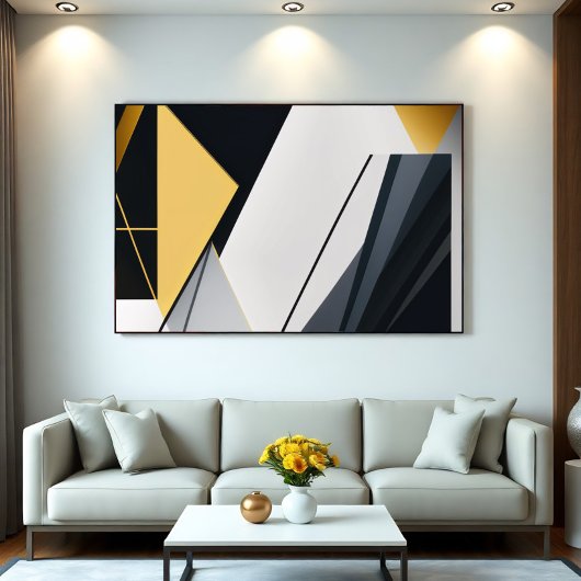 Premium-Diagonalgeometrie Poster