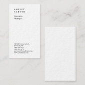 Premium Dick beruflich elegant schlicht minimal Visitenkarte (Vorne/Hinten)