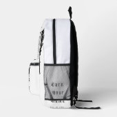Premium Dunkles Design Bedruckter Rucksack (Rechts)