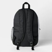 Premium Dunkles Design Bedruckter Rucksack (Rückseite)