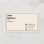 Premium Eggshell Custom Business Card Visitenkarte (Rückseite)