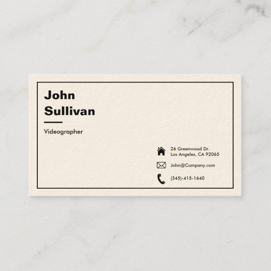 Premium Eggshell Custom Business Card Visitenkarte (Rückseite)