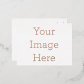 Gestalte deine eigene 10,8cm x 14,2cm Folien Postkarte (Vorderseite/Rückseite)