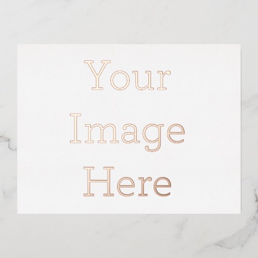 Gestalte deine eigene 10,8cm x 14,2cm Folien Postkarte (Vorderseite)