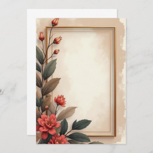 PREMIUM Einladungskarten-Design Einladung (Vorne/Hinten)