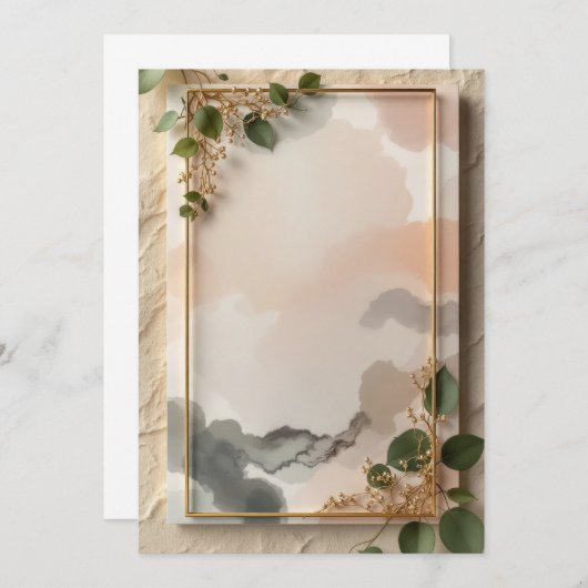 PREMIUM Einladungskarten-Design Einladung (Vorne/Hinten)