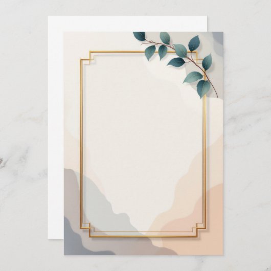 PREMIUM Einladungskarten-Design Einladung (Vorne/Hinten)