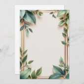 PREMIUM Einladungskarten-Design Einladung (Vorne/Hinten)