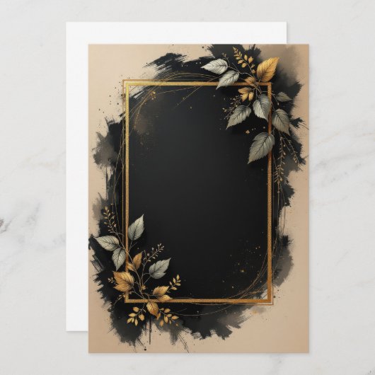 PREMIUM Einladungskarten-Design Einladung (Vorne/Hinten)