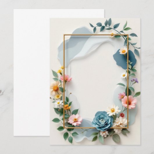 PREMIUM Einladungskarten-Design Einladung (Vorne/Hinten)