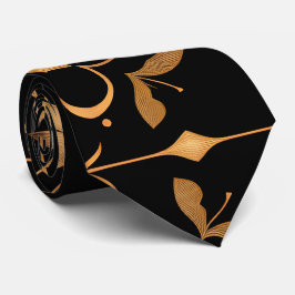 Premium Elegant Black Boho Neck Tie Krawatte