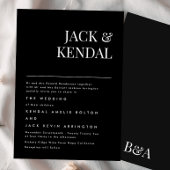 Premium Elegant | Editierbare Namen Hochzeit Einladung