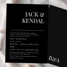 Premium Elegant | Editierbare Namen Hochzeit Einladung