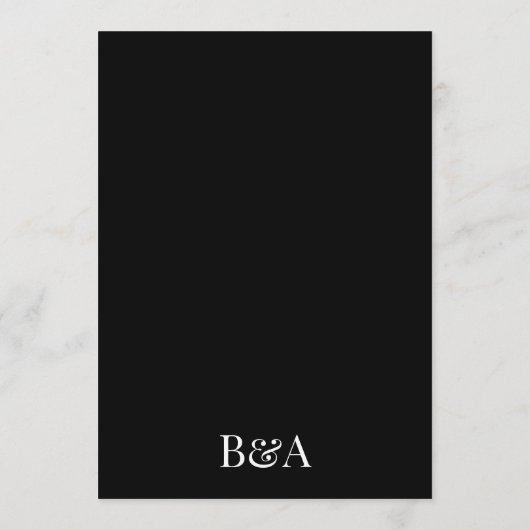 Premium Elegant | Editierbare Namen Hochzeit Einladung (Rückseite)