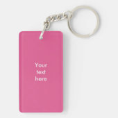 Premium Espresso Kaffeebohnen Rosa Pop Kunst Schlüsselanhänger (Rückseite)