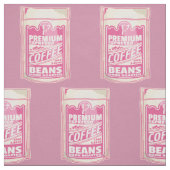 Premium Espresso Kaffeebohnen Rosa Pop Kunst Stoff (Muster)