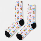 Premium Essen Ist Wirkliche Freude Socken (Linkes Detail)