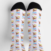 Premium Essen Ist Wirkliche Freude Socken (Oben)