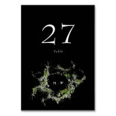 Premium Eukalyptus Wreath Monogram Wedding Tischnummer (Rückseite)