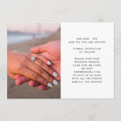 Premium Fett Modern Text MULTI Foto FUN Save The Date (Rückseite)