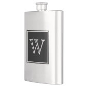 Premium Flask Black Square Monogram Flachmann (Links)