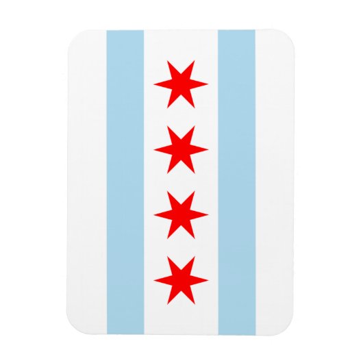 Premium Flex-Magnete für Chicago Flag Magnet (Vertikal)