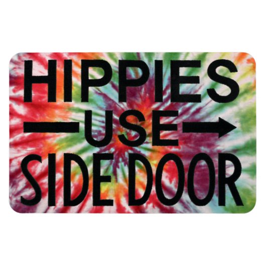 Premium-Flexi-Kühlschrankmagnet-Hippies verwenden Magnet (Horizontal)