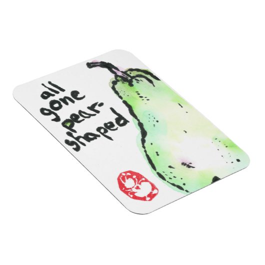 Premium Flexi Magnet "all gone pear format" (Rechte Seite)