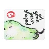 Premium Flexi Magnet "all gone pear format" (Horizontal)